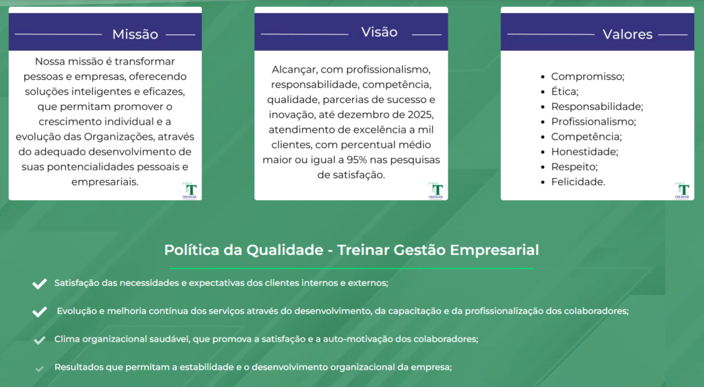 VirtualIU Sites personalizados - Treinar Gestão Empresarial