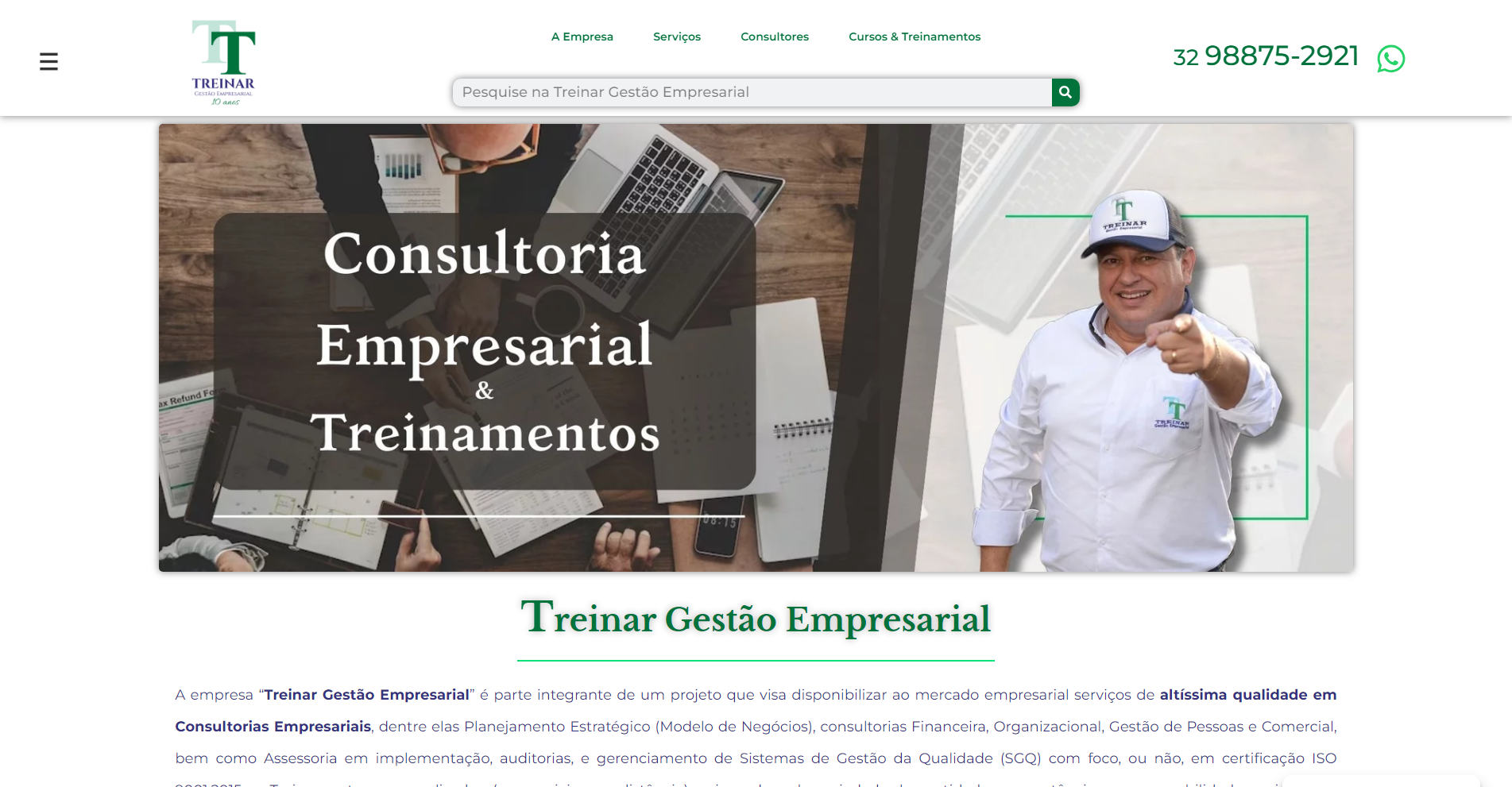 VirtualIU Sites personalizados - Treinar Gestão Empresarial